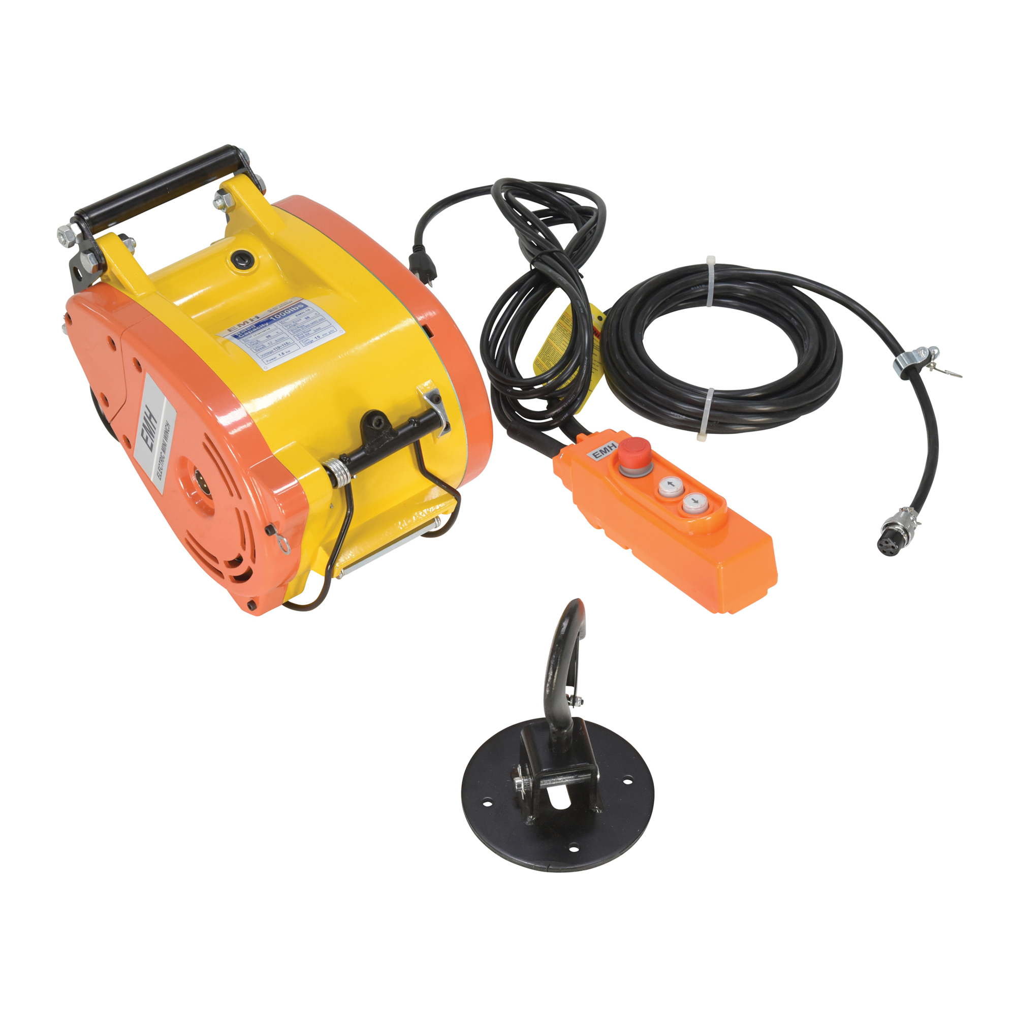 Vestil Electric Mini Hanging Cable Hoist - 1000-Lb. Capacity, Manual Trolley, Model# EMH-10